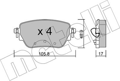 Metelli 22-1195-0 - Eļļas filtrs ps1.lv