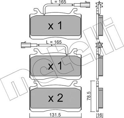 Metelli 22-1141-0 - Bremžu uzliku kompl., Disku bremzes ps1.lv