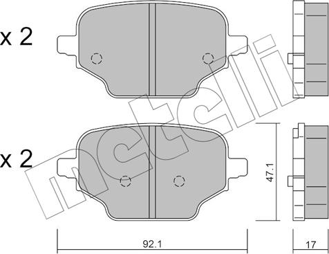 Metelli 22-1245-0 - Eļļas filtrs ps1.lv