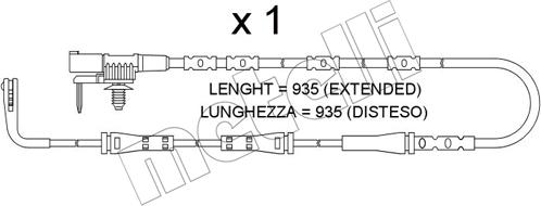 Metelli SU.392 - Indikators, Bremžu uzliku nodilums ps1.lv