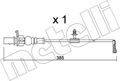 Metelli SU.348 - Indikators, Bremžu uzliku nodilums ps1.lv