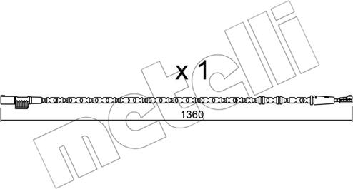 Metelli SU.308 - Indikators, Bremžu uzliku nodilums ps1.lv