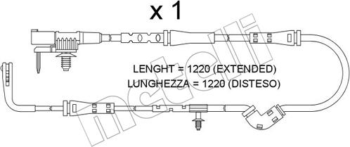 Metelli SU.386 - Indikators, Bremžu uzliku nodilums ps1.lv