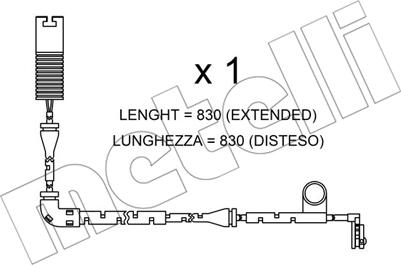 Metelli SU.327 - Indikators, Bremžu uzliku nodilums ps1.lv