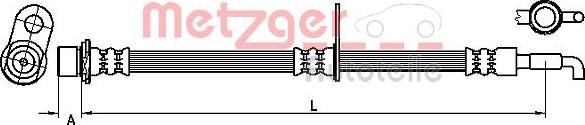 Metzger 4110975 - Bremžu šļūtene ps1.lv