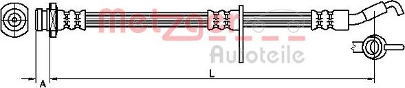 Metzger 4110490 - Bremžu šļūtene ps1.lv