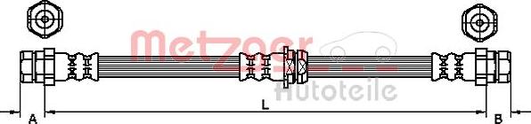 Metzger 4110435 - Bremžu šļūtene ps1.lv