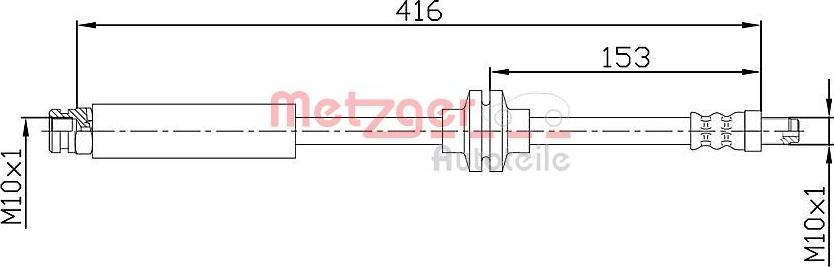 Metzger 4110475 - Bremžu šļūtene ps1.lv