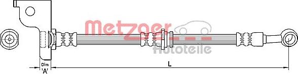 Metzger 4110139 - Bremžu šļūtene ps1.lv