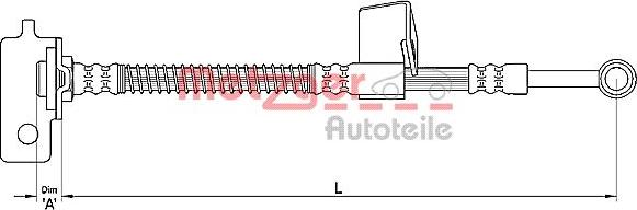 Metzger 4110137 - Bremžu šļūtene ps1.lv