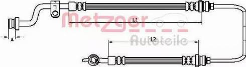 Metzger 4110733 - Bremžu šļūtene ps1.lv