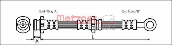 Metzger 4111997 - Bremžu šļūtene ps1.lv