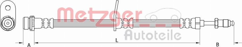 Metzger 4111360 - Bremžu šļūtene ps1.lv