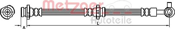 Metzger 4111232 - Bremžu šļūtene ps1.lv