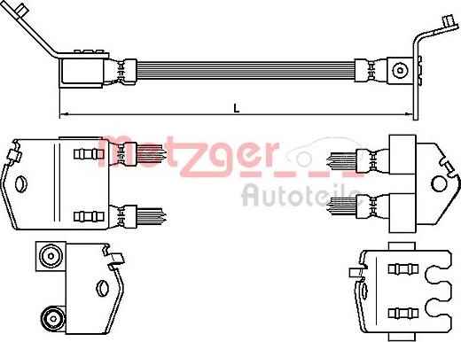 Metzger 4112543 - Bremžu šļūtene ps1.lv