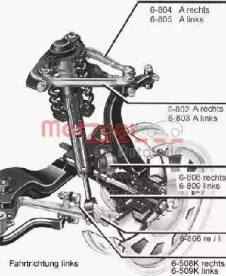 Metzger 83006111 - Stiepnis / Atsaite, Stabilizators ps1.lv