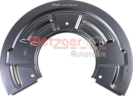 Metzger 6115484 - Dubļu sargs, Bremžu disks ps1.lv