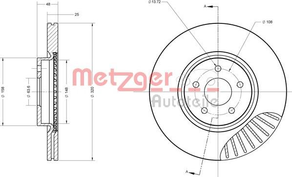 Metzger 6110503 - Bremžu diski ps1.lv