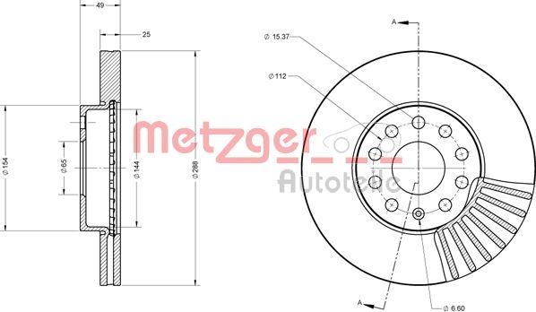 Metzger 6110021 - Bremžu diski ps1.lv