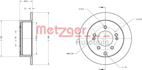 Metzger 6110396 - Bremžu diski ps1.lv