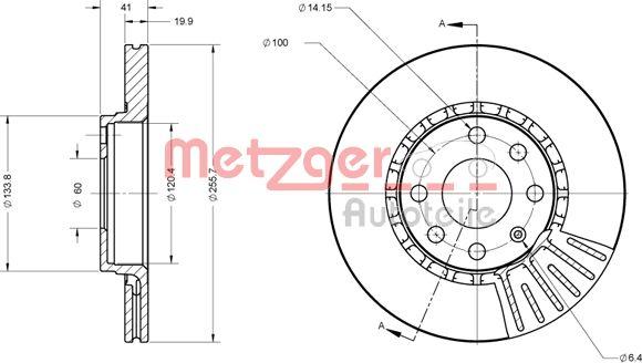 Metzger 6110336 - Bremžu diski ps1.lv