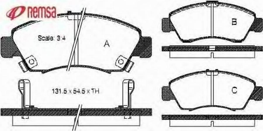 Metzger 041902 - Bremžu uzliku kompl., Disku bremzes ps1.lv