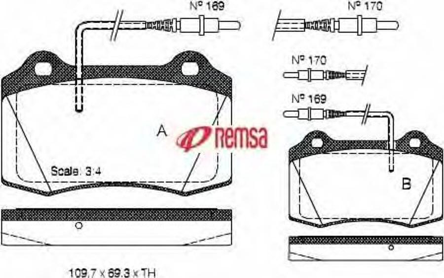 Metzger 043414 - Bremžu uzliku kompl., Disku bremzes ps1.lv