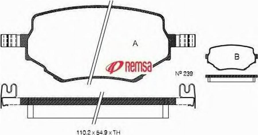 Metzger 059402 - Bremžu uzliku kompl., Disku bremzes ps1.lv