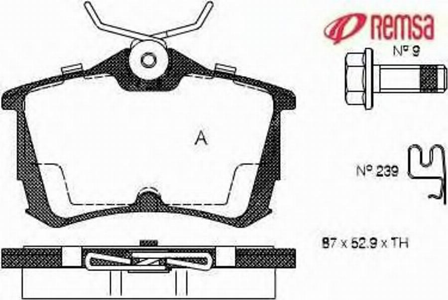 Metzger 069502 - Bremžu uzliku kompl., Disku bremzes ps1.lv