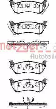 Metzger 1170746 - Bremžu uzliku kompl., Disku bremzes ps1.lv