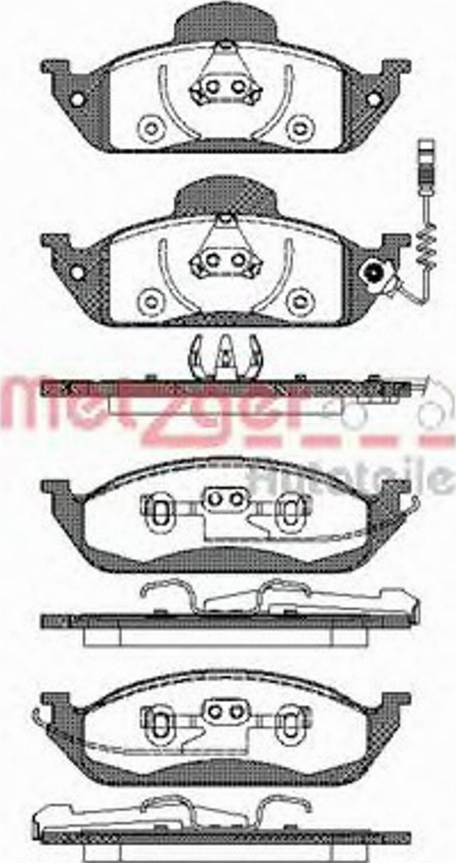 Metzger 069701 - Bremžu uzliku kompl., Disku bremzes ps1.lv