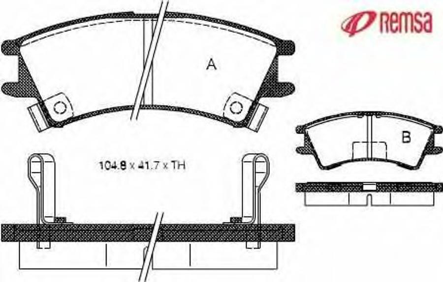 Metzger 0675.02 - Bremžu uzliku kompl., Disku bremzes ps1.lv