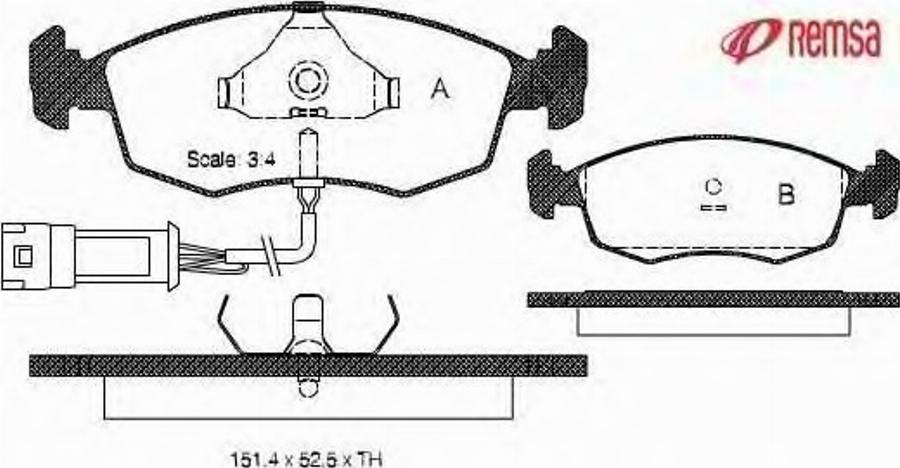 Metzger 017200 - Bremžu uzliku kompl., Disku bremzes ps1.lv