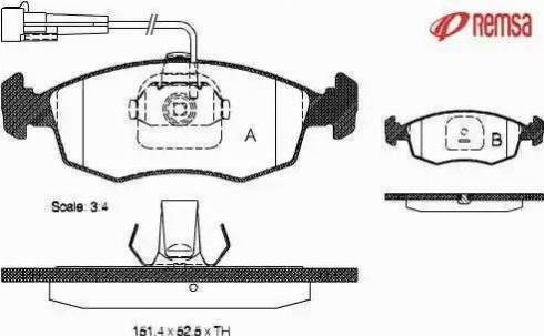 HELLA T1161 - Bremžu uzliku kompl., Disku bremzes ps1.lv