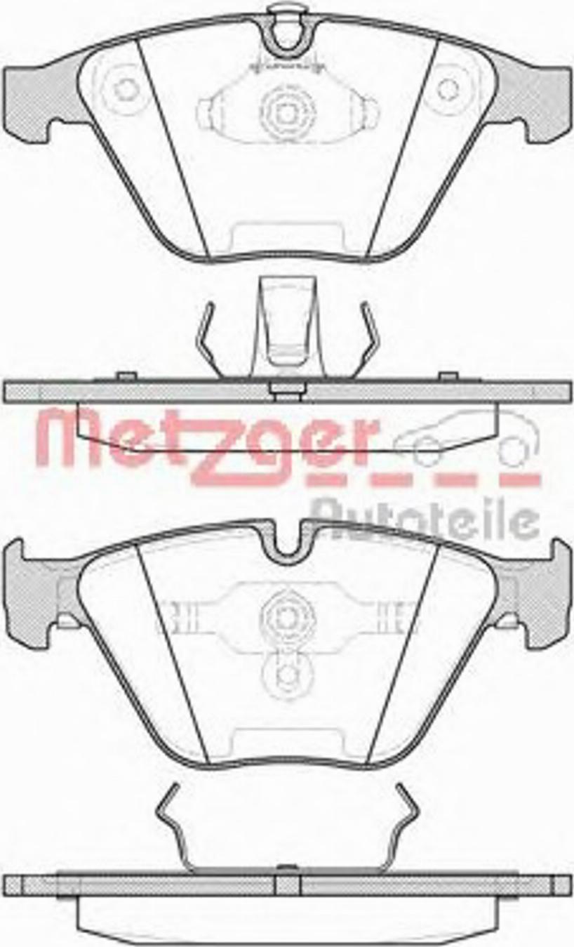 Metzger 085700 - Bremžu uzliku kompl., Disku bremzes ps1.lv