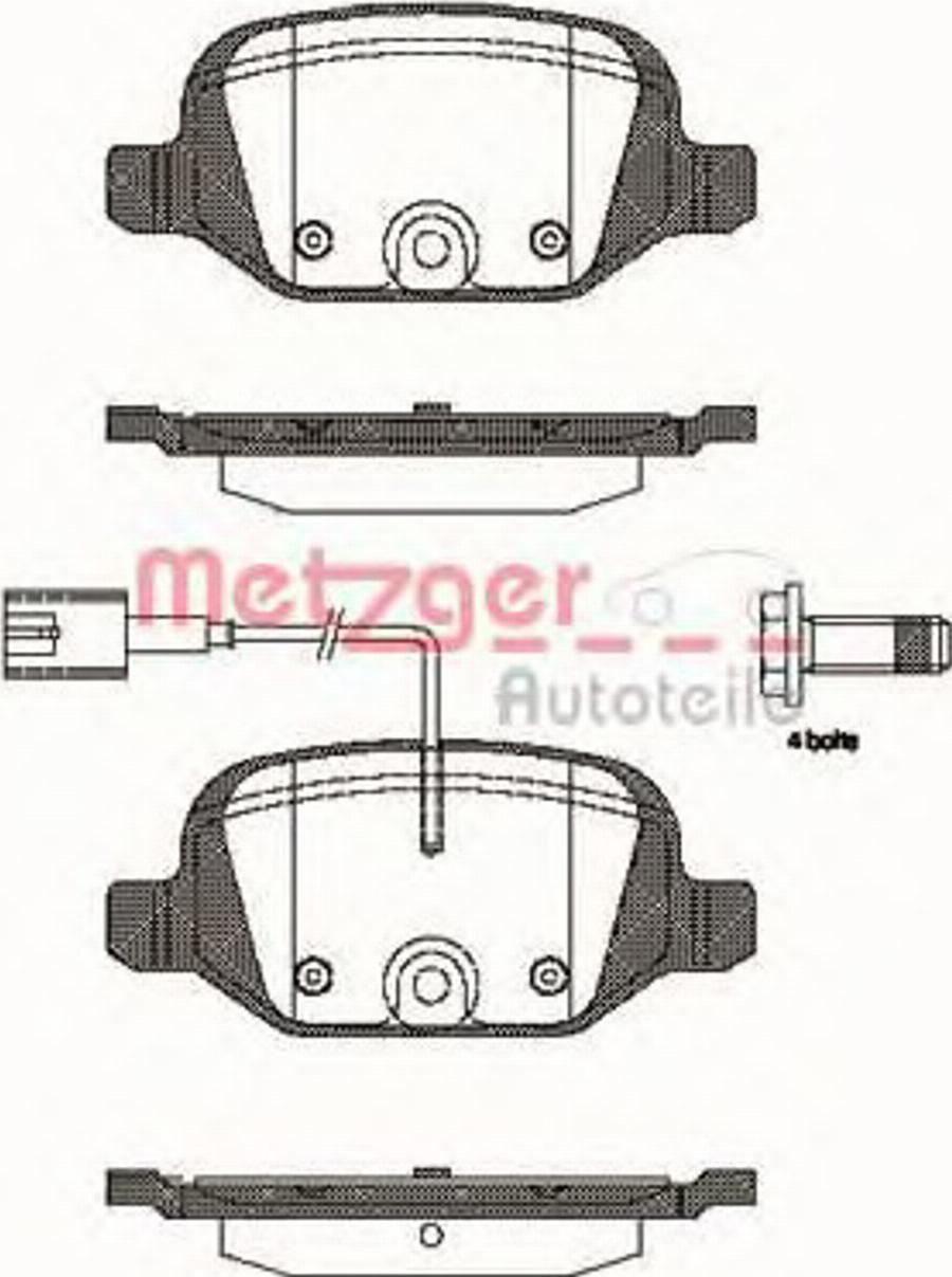 Metzger 072712 - Bremžu uzliku kompl., Disku bremzes ps1.lv