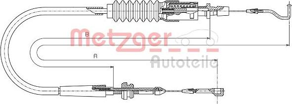 Metzger 14.4304 - Akseleratora trose ps1.lv