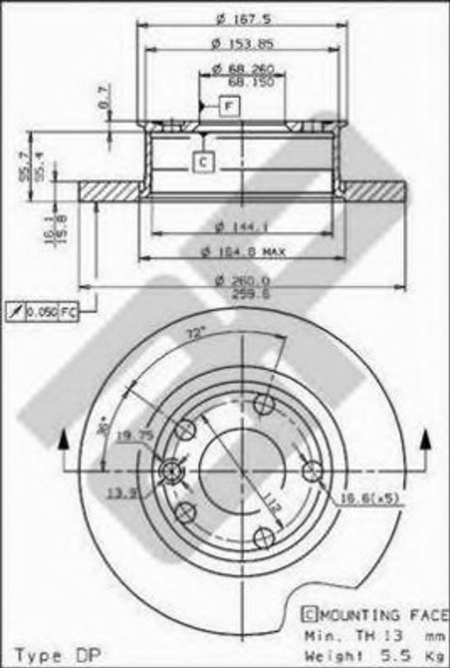 Metzger 14353 - Bremžu diski ps1.lv