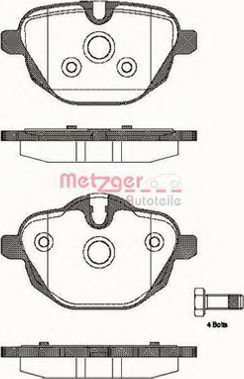 Metzger 1421.00 - Bremžu uzliku kompl., Disku bremzes ps1.lv