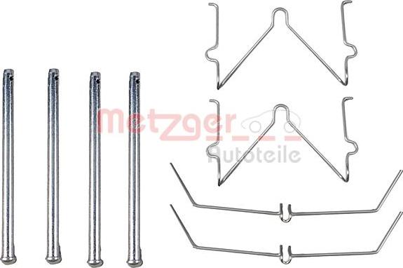 Metzger 109-1129 - Piederumu komplekts, Disku bremžu uzlikas ps1.lv