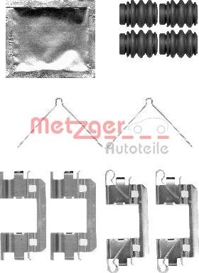 Metzger 109-1811 - Piederumu komplekts, Disku bremžu uzlikas ps1.lv