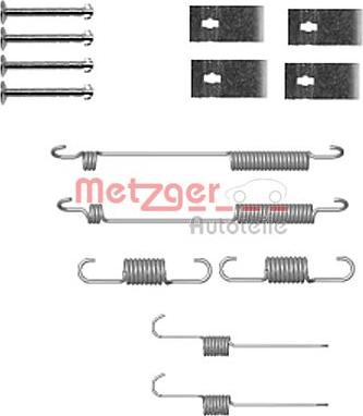 Metzger 105-0846 - Piederumu komplekts, Bremžu loki ps1.lv