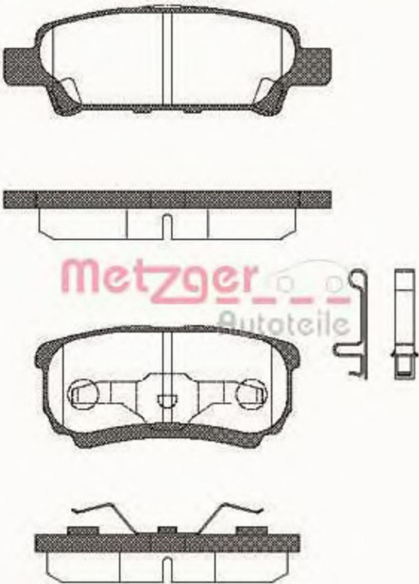 Metzger 105102 - Bremžu uzliku kompl., Disku bremzes ps1.lv