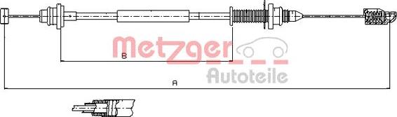 Metzger 10.0390 - Akseleratora trose ps1.lv