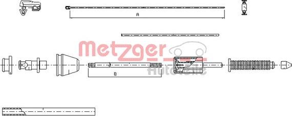 Metzger 10.0383 - Akseleratora trose ps1.lv