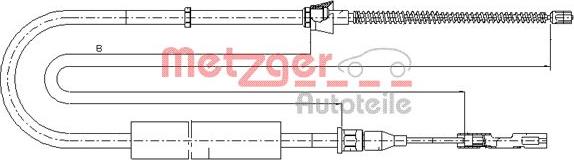 Metzger 10.7507 - Trose, Stāvbremžu sistēma ps1.lv