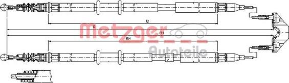 Metzger 11.5952 - Trose, Stāvbremžu sistēma ps1.lv