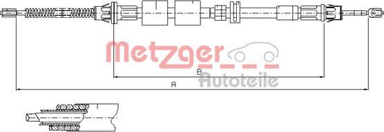 Metzger 11.5507 - Trose, Stāvbremžu sistēma ps1.lv