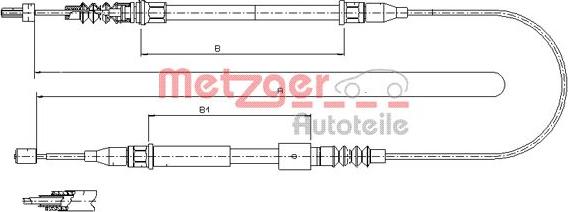 Metzger 11.5769 - Trose, Stāvbremžu sistēma ps1.lv