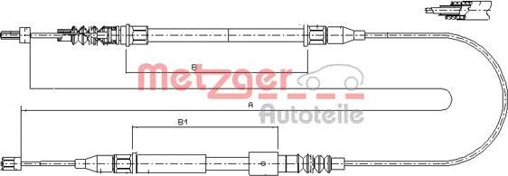 Metzger 11.5762 - Trose, Stāvbremžu sistēma ps1.lv